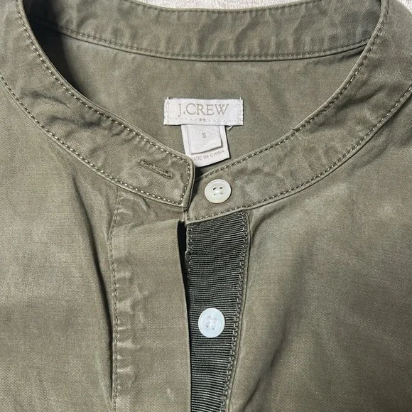 J. Crew Olive Green Short Sleeve Dress size S - Picture 2 of 6